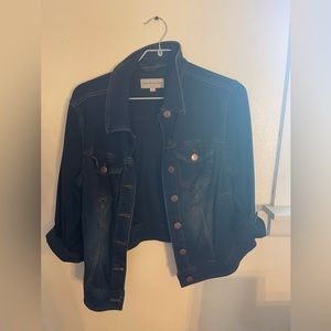 Molly & Isadora Stretch Denim Jacket Size 1X
